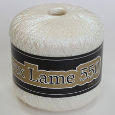 Пряжа Люрекс Ламе 550 / Lurex Lame - цвет 111 Белый